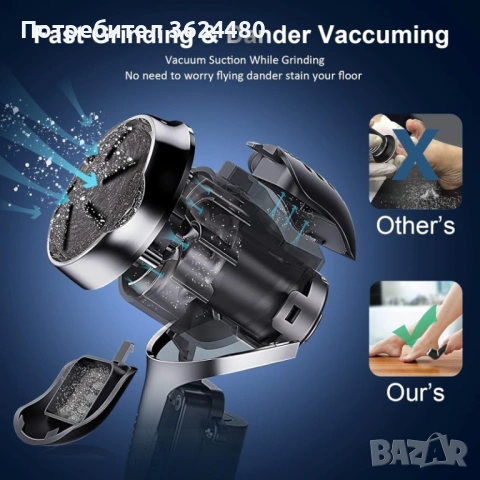 LCD електрическа пила за пети с миеща се глава  4827