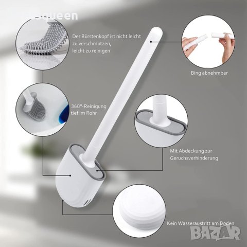 3859 Силиконова четка за тоалетна Smart Pulse Lumina, снимка 5 - Други стоки за дома - 44240476