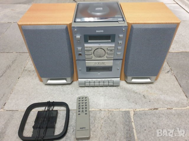 Аудиосистема Sanyo DA170 с две колони и дистанционно. Всичко и работи. В много добро състояние е. Им, снимка 2 - Аудиосистеми - 39058642