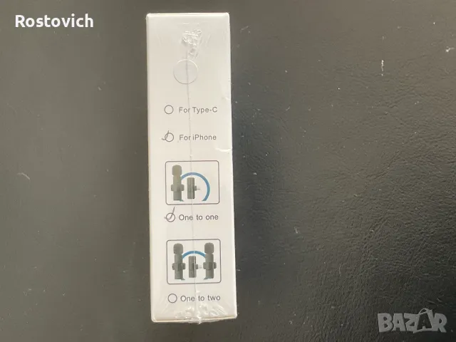 Безжичен петличен микрофон K60, шумопотискащ запис на интервю в реално време за iPhone със зарядно , снимка 3 - Аксесоари за Apple - 49512696