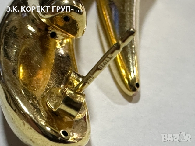 Златни обеци 14к, 5,15гр, снимка 7 - Обеци - 52876267