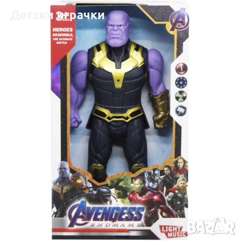 Комплект 4 фигури герои Спайдърмен, Венъм, Хълк и Танос, отмъстителите , снимка 2 - Фигурки - 52642326