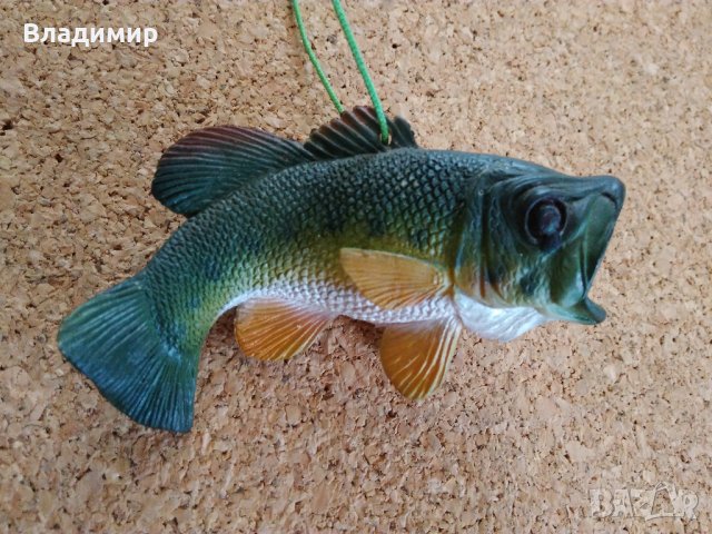 Сувенир -  риба бас (Largemouth Bass), снимка 13 - Такъми - 36683462