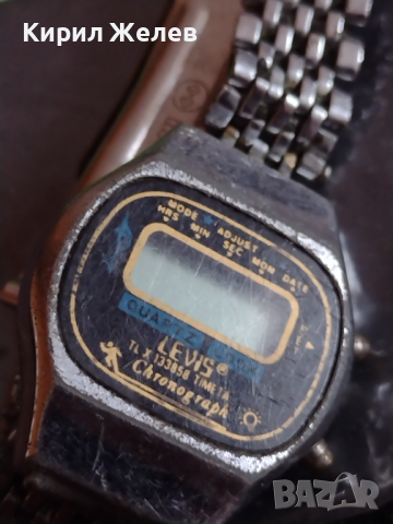 Ретро модел електронен часовник LEVI'S QUARTZ CHRONOGRAPH за колекционери - 26853, снимка 7 - Антикварни и старинни предмети - 36555023