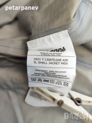 Bergans Y LightLine Air 3L Shell Jacket Men - dark shadow grey - L размер, снимка 6 - Якета - 49986415