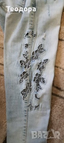 Рязана бродерия, снимка 3 - Дънки - 31629435