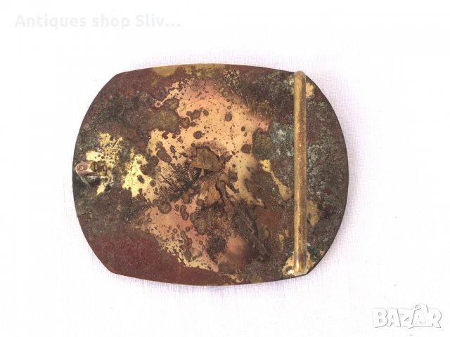 Стара бронзова тока с етно мотиви №0923, снимка 5 - Антикварни и старинни предмети - 34326366