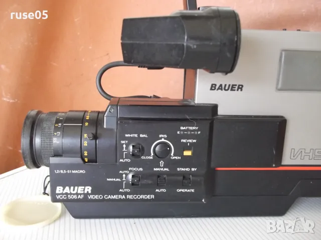 Видеокамера "BAUER - VCC 506 AF-VHS MOVIE", снимка 2 - Камери - 50424336