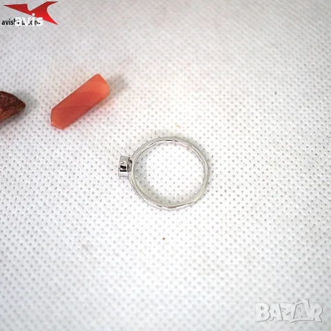 Пръстен с платинено покритие 221067, снимка 3 - Пръстени - 55970009