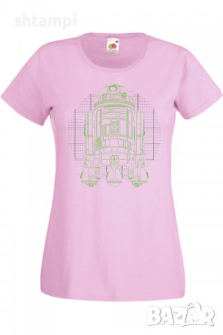 Дамска тениска Star Wars r2d2, Филм,Игра,superhero,Изненада,Подарък,Повод,, снимка 9 - Тениски - 37732501