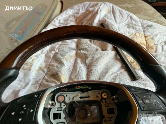 трилъчев махагонов волан за mercedes clw w218 w212 w204  e320 c350, снимка 6 - Части - 55878384