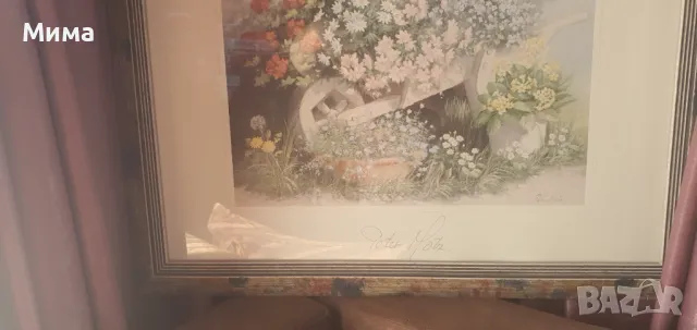 Голяма картина с дървена рамка, снимка 2 - Картини - 47470302