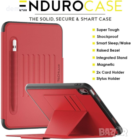Калъф TECHGEAR Enduro за Apple iPad 10-то поколение 10,9" / iPad 10 2022 г., снимка 3 - Таблети - 44651698