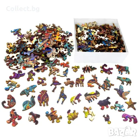 Дървен пъзел - Дървото на живота, снимка 3 - Пъзели - 48610258