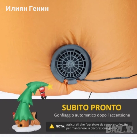 Надуваема коледна елха, снимка 9 - Коледни подаръци - 52841753