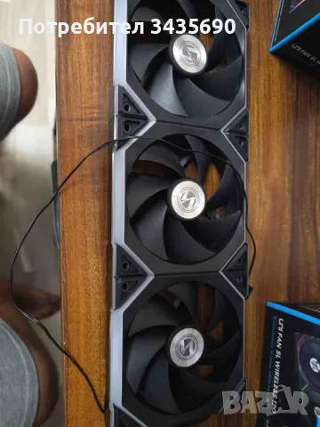 Водно охлаждане HydroShift LCD 360 Fanless + Lian Li Uni Fans SLтехника, снимка 5 - Други - 55803603