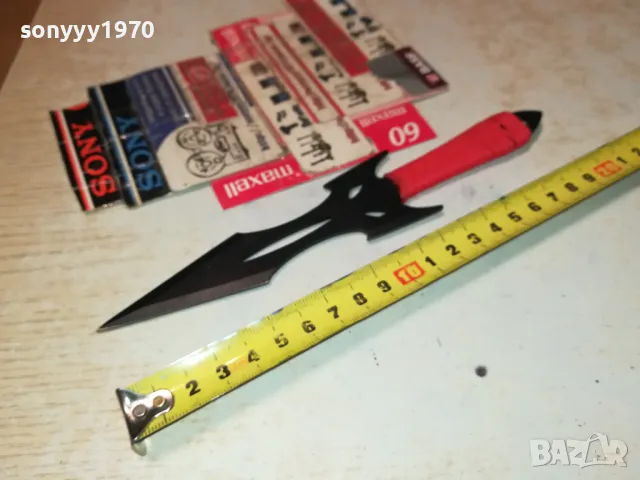 НОЖ-КАМА 20СМ С ЧЕРВЕНА ОПЛЕТКА 1303250736, снимка 11 - Ножове - 49473685