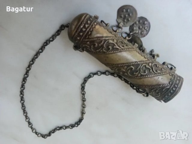 Муска,мощехранилница,накит,сачан,възрожденска, ръчно кован , снимка 1