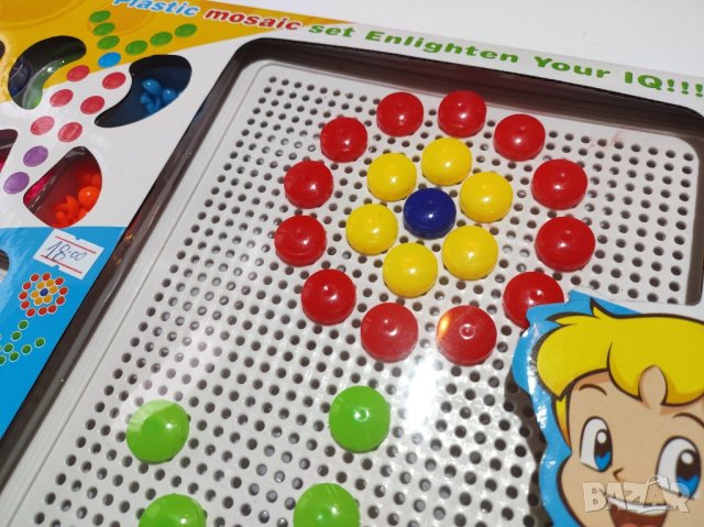 Детски комплект за игра, тип мозайка. , снимка 4 - Образователни игри - 44352690