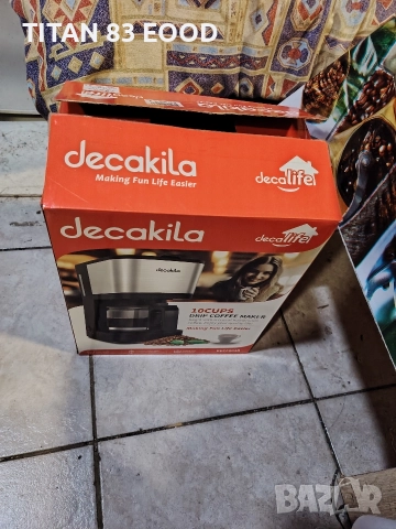 КАФЕМАШИНА DECAKILA 1.25Л.,750W , снимка 2 - Кафемашини - 52804150