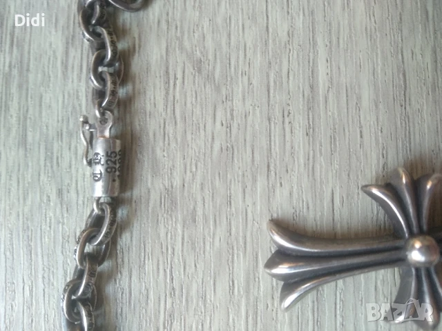 Синджир сребро кръст, снимка 3 - Колиета, медальони, синджири - 50819849