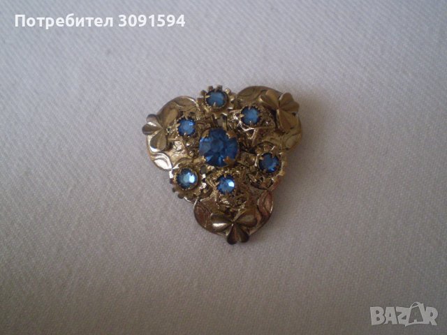 Стара брошка филигран и позлата, снимка 6 - Антикварни и старинни предмети - 37846508