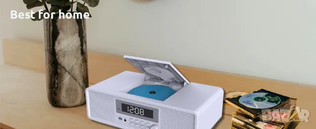 Домашна стерео система с CD плейър,  Bluetooth WISCENT WTB-798, снимка 11 - Аудиосистеми - 48468241