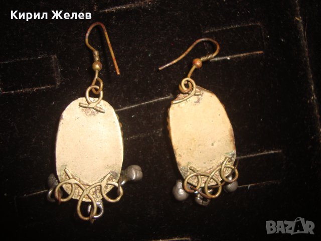 САЧАНЕНИ МАЙСТОРСКА РЪЧНА ИЗРАБОТКА ВЪЗРОЖДЕНСКИ ОСМАНСКИ ОБЕЦИ с БЯЛ ИВИЧЕСТ АХАТ 17478, снимка 5 - Антикварни и старинни предмети - 31358719