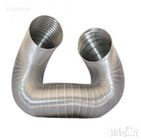 Неръждаем гъвкав димоотвод ф80 до ф200 2м, 3м, 4м и 10м, снимка 2 - Камини - 36664268