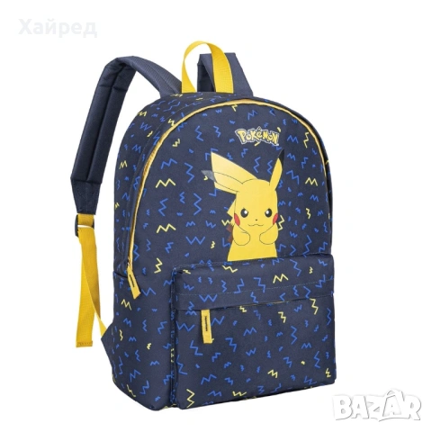 Нов ПОКЕМОН POKEMON  - ПИКАЧУ - ДЕТСКА РАНИЦА 43 СМ СИНЯ, снимка 2 - Раници - 53962185