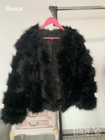 Пухено палто в размер М, снимка 7 - Палта, манта - 44407246