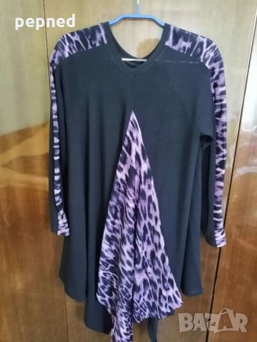 Дамска туника плътно трико асиметрична р.Л