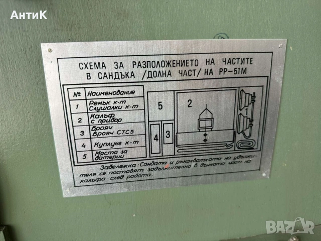 Соц Български Дозиметър Гайгеров Брояч РР-51м, снимка 12 - Антикварни и старинни предмети - 54236442