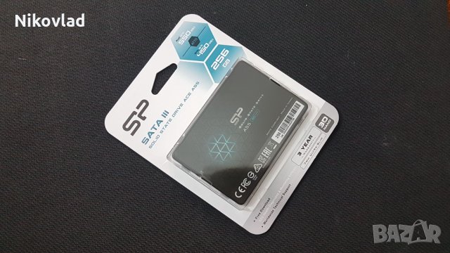 SSD SILICON POWER A55, 2.5", 256 GB, SATA3, снимка 1 - Твърди дискове - 30615978