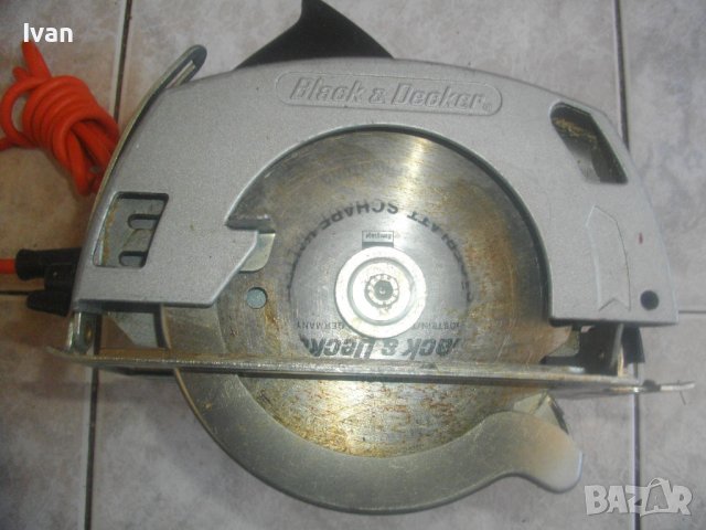 Оригинален-Black Decker DN56-W.Germany-Малък Ръчен Немски Циркуляр-ф130мм-450Вата-Отличен-Блек Декер, снимка 9 - Други инструменти - 37437656