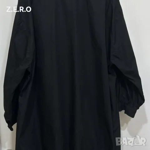 Zara макси рокля-риза, черна, овърсайз, снимка 4 - Рокли - 56119050