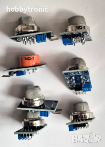 Gas sensor MQ-2, MQ-3, MQ-4, MQ-5, MQ-6, MQ-7, MQ-9, MQ-135, снимка 3 - Друга електроника - 49433346