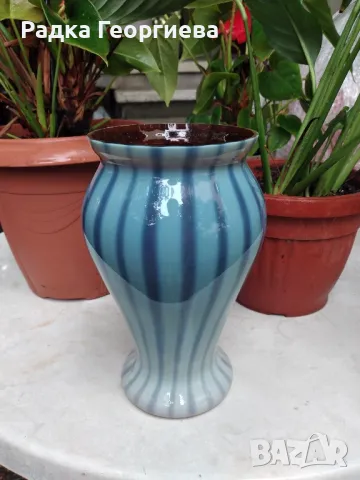 Стъклена ваза, снимка 2 - Вази - 50434600