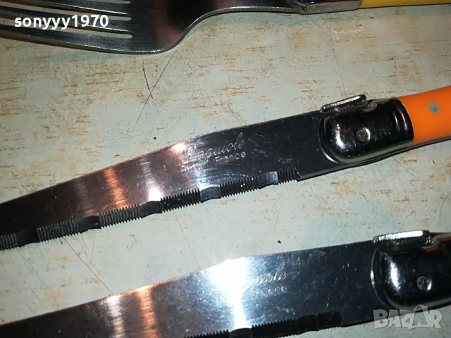 LAGUIOLE-ВНОС FRANCE-5 НОЖА И ВИЛИЦА 1111221022, снимка 9 - Колекции - 38633729