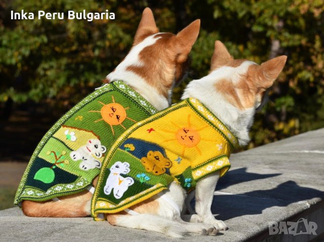 Ръчно бродирани перуански кучешки дрешки различни цветове и размери 