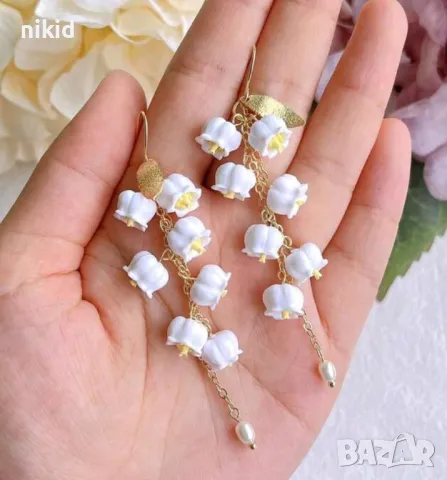 мини цветчета момина сълза камбанки силиконов молд форма фондан смола декор бижута и др, снимка 3 - Форми - 48080929