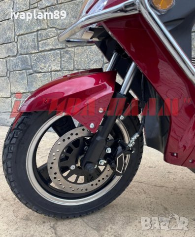 Електрически Скутер 2000W,60V,20aH+Управление като велосипед+ЛИЗИНГ+Документи за регистрация за 2025, снимка 8 - Мотоциклети и мототехника - 40679040