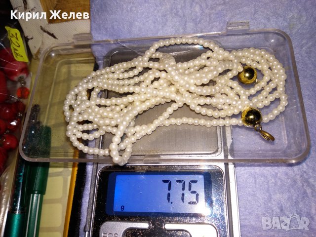 НЕЖНО МЪНИСТЕНО РЕТРО СТИЛ КОЛИЕ ПЕРЛЕН ТИП 34709, снимка 2 - Колиета, медальони, синджири - 39142094