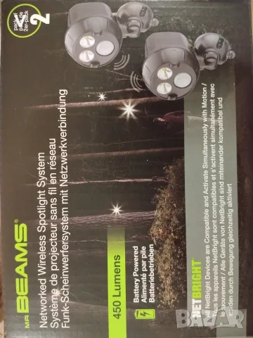 НОВИ Безжични интелигентни LED прожектори 2 броя в опаковка НОВИ ЗАПЕЧАТАНИ, снимка 2 - Лед осветление - 56171815