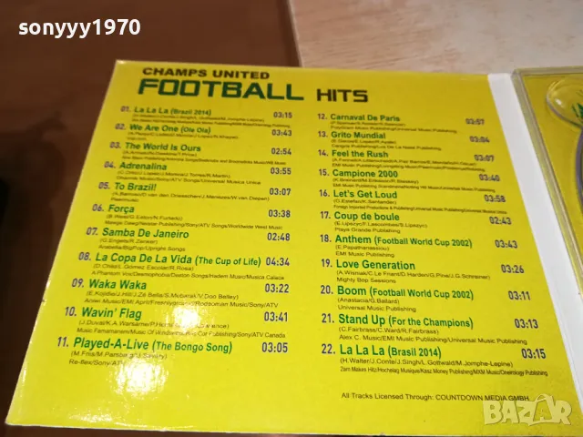 FOOTBALL HITS BRASIL CD 1004252242, снимка 10 - CD дискове - 49852020