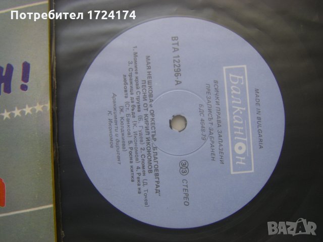 ВТА 12295/96 - Мая Нешкова - Честит Рожден ден, снимка 6 - Грамофонни плочи - 31514755