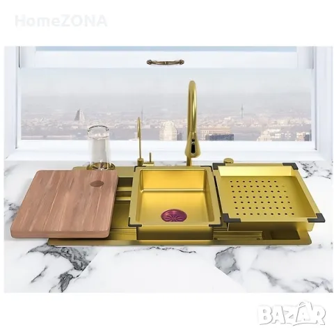 Мивка за кухня Spark 10, водопад и Smart смесител