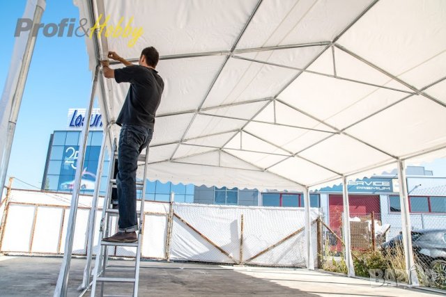 6X10 м шатра клас PROFESSIONAL XXL - PVC брезент 550 гр/кв.м, снимка 4 - Други - 29137350