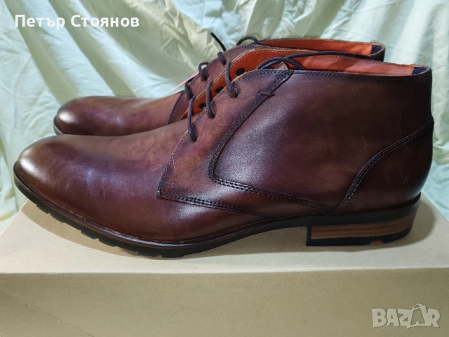 Eлегантни мъжки кларкове от естествена кожа Lloyd №46, снимка 6 - Мъжки боти - 51657148