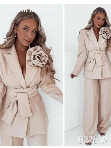 Дамски елегантен костюм , снимка 2 - Костюми - 53908439